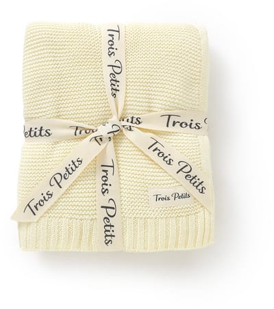 Trois Petits® Wiegdeken Baby - Biologisch Katoen - Crème - 80x100cm - 1.5 TOG