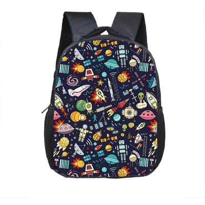 16 Inch Buitenaards Ruimteschip Piloot Rugzak voor 3-8 Jaar Oude Ruimte Astronaut Kinderen Boekentas Jongen Meisje Mini Peuter Schooltassen Cadeau