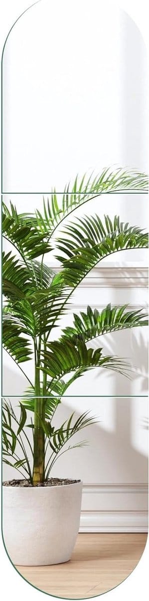 Grote Frameless Wandspiegels 50x35.5cm - Plakspiegels voor Badkamer, Slaapkamer en Woonkamer, Decoratieve Spiegels voor Deur