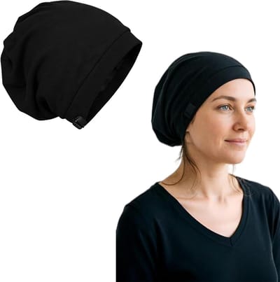 Verstelbare zijden haarwikkels voor krullend haar, slouchy-beanie, beschermt tegen kroezen en klitten, ideaal voor dagelijks gebruik en vlechten