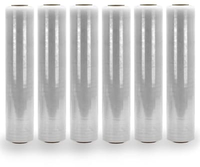 Transparante Stretchfolie 6 Rollen 500 mm x 250 m - Rekbaar tot 200% voor Verpakking en Verhuizing