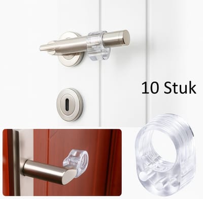 10x Deurbuffer I Deurstopper I Deurbescherming I Deurklink Bescherming I Deurhandvat Buffer I Deurgreep Stop I Transparant