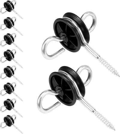 Elektrische omheining isolatoren - 10 stuks, omheining isolatie voor houten palen