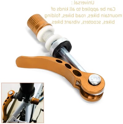 2 Stuks Aluminium Fiets Zadelpen Bevestigingsschroef, Snelle Ontgrendelingsschroef M6 x 70mm voor Fietsen, Racefietsen en Mountainbikes