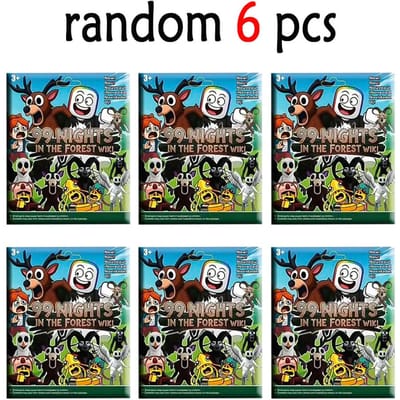 24 stuks horror game 99 Nights in the Forest blind box Het Hert De Ram De Uil Kampeerder Perifere karakterbeeldjes en ornamenten