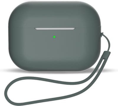 Coverup Hoesje - Geschikt voor AirPods Pro 2 Hoesje - Coverup Siliconen Case - Donkergroen