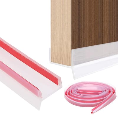 Keuken Strip Sealing Profiel voor Keukenbasis 15 mm/16 mm/17 mm, Zelfklevend, Waterdicht en Stofdicht, Transparant Profiel met Sterke Hechting (Wit, 2 Meter) - Ideaal voor Keukenrenovatie en Bescherming tegen Vuil