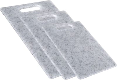 Gerim Keuken snijplanken - set 3x - Grijs - Kunststof - 24x34/20x30/15x25 cm