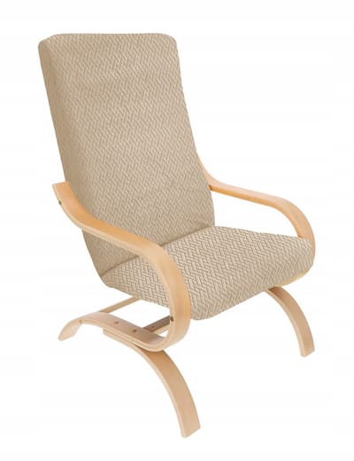 Ubieramy-meble FINKA - Stoelhoes - Elastisch - Jacquard - Beige