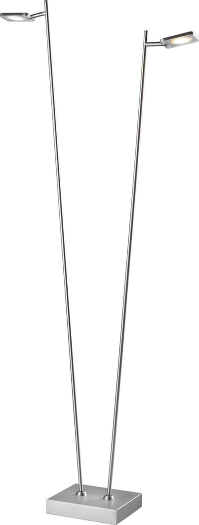 Sompex Quad Led Leeslamp Zilvergrijs - vloerlamp Duo