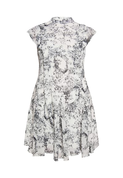 Dreimaster Jurk Dames zwart wit