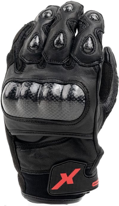 MOTOBLOUZ Motor Handschoenen RUNNER Mannen XXL Zomer Zwart CE-gekeurd