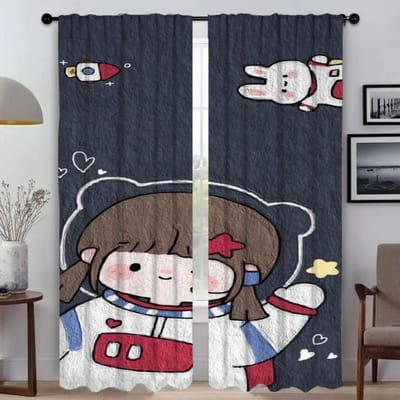 Moderne Woonkamer Gordijnen 2 Stuks RORO JUMP Raamgordijn Shades Tule voor Slaapkamer Halloween Decoratie Afscheiding Keuken W50xH70cmx2pcs-CL
