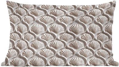 Sierkussens - Kussentjes Woonkamer - 60x40 cm - Zand - Schelpenvorm - Grijs
