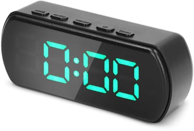 Allecto - Slimme Digitale Wekker - LED-display - Energiebesparend - Groente - Snooze-functie - Temperatuurweergave - Geschikt voor Kantoor en Slaap...