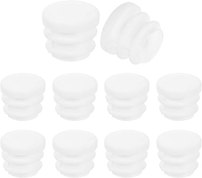 Ronde Eindkappen - Meubelvoetjes - Vloer Beschermen - Eenvoudige Montage - 15 mm - Wit