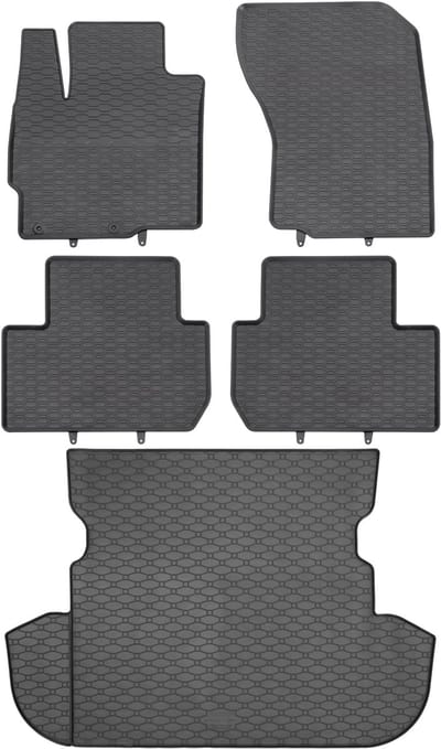 Max-Dywanik Serie - Kofferbakmat en Dywaniki - Mitsubishi Outlander I - Gepast - Zwart