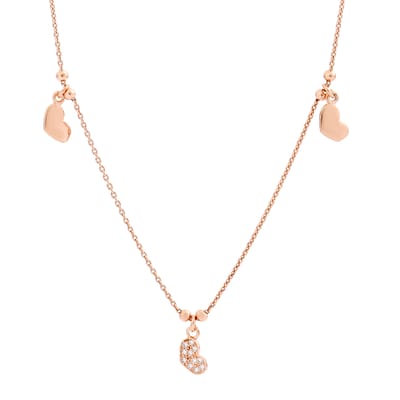 Orphelia 'Elisa' Dames 925 Sterling Zilveren Set: Ketting + Armband + Oorbellen - Roze SET-7381