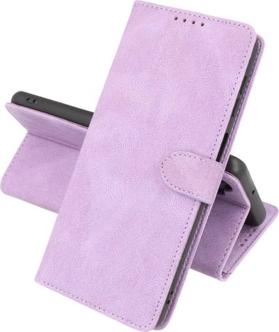 Hoesje Geschikt voor Samsung Galaxy A22 4G - Hoesje Book Case Telefoonhoesje - Paars