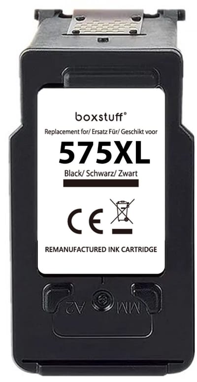 Boxstuff Inkt geschikt voor PG-575 – Geschikt voor Canon PG-575 / PG-575XL – Zwarte Inkt Cartridge voor Canon PIXMA TS3550 / TS3551 / TS3650 / TS3651 / TR4750 / TR4751