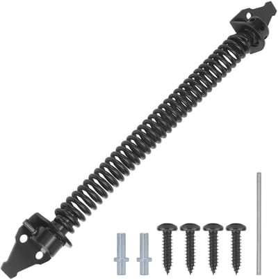 ® automatische deurdranger, 36 cm verstelbare trekveer van koolstofstaal voor tuindeur, huishoudelijke deuren, hekken