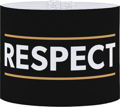 Aanvoerdersband - Respect zwart - Pupil