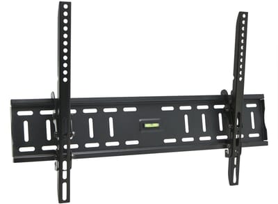 TV Muurbeugel Kantelbaar - Voor 40-80" TV's - Max VESA 600x400 mm - Max 50 kg - Zwarte Beugel - Inclusief Schroeven & Waterpas [39692]
