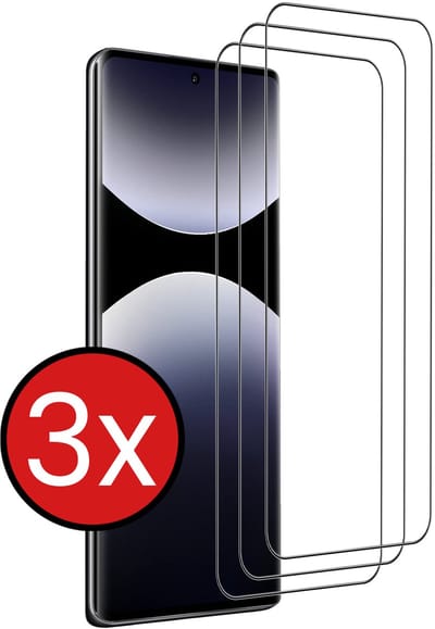 Screenprotector - 3 Stuks - Geschikt voor Xiaomi Redmi Note 14 Pro 5G - Extra Sterk - Beschermglas - Gehard Glas - Tempered Glass - Screen Protector