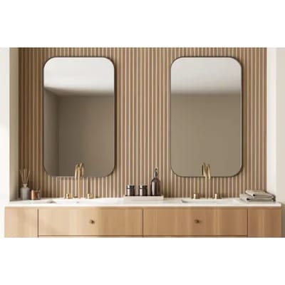 Maestro Latt Novo Lattenwand - Natural Oak + White - Vochtbestendig - 277x30cm - 16mm - 2 Stuks