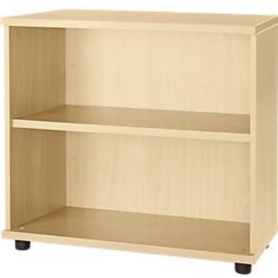 Schäfer Shop Select Boekenkast van hout, 2 legborden, B 800  x D 421 x H 750 mm, ahorn