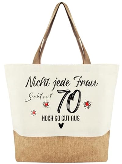 Jute Boodschappentas voor Dames - Perfect Verjaardagscadeau voor Vrouwen