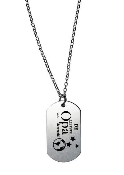 Akyol - de liefste opa van de wereld ketting - Opa - familie mensen net een opa - cadeau