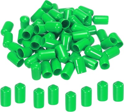 Rubberen Eindkappen - Beschermdoppen - Vloeren Beschermen - Zacht en Flexibel Materiaal - 100 Stuks - Groen