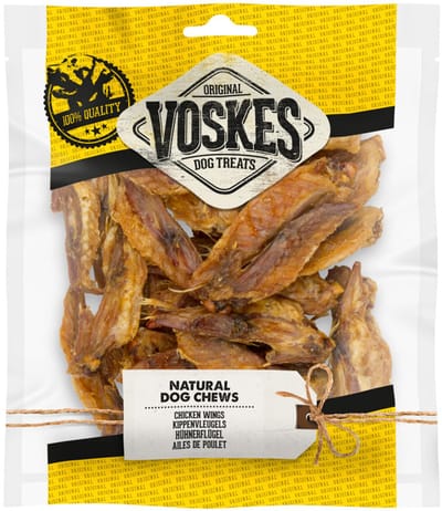 Voskes Hondensnacks Kippenvleugels - 12 x 150 gr - Voordeelverpakking