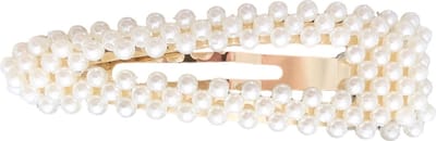 Kraagjeskopen.nl® Haarspeld met Parels Goud 1 stuks - Haarclip Haarspeldjes Driehoekig - Haaraccessoires Dames