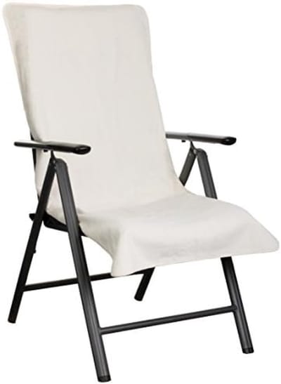 PromoHome Badstof Stoelhoes 65x130 cm - Comfortabele Capuchon - Wasbaar en Antislip