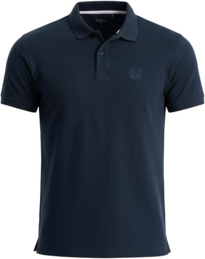 OMBRE Polo - Regular Fit - Katoen - Korte Mouw Marine S