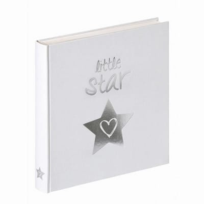 Walther UK-206 Little Star - Babyalbum - Formaat 28x30,5 cm - Wit met zilveren folie opdruk