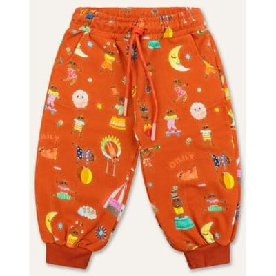 Oilily Paw Broek- maat74/12m Fiery Rood