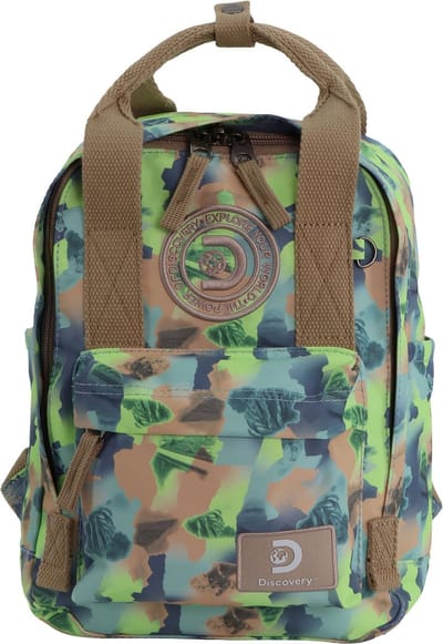 Discovery Cave kleine Rugzak | Schooltas | handtas Groene Camouflage - Groene camouflage