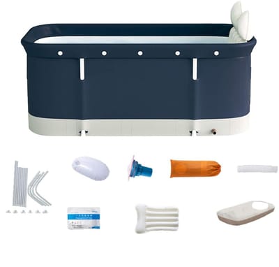 VELTRR® Zitbad voor Volwassenen - Opvouwbaar Bad - Inklapbaar - donkerblauw