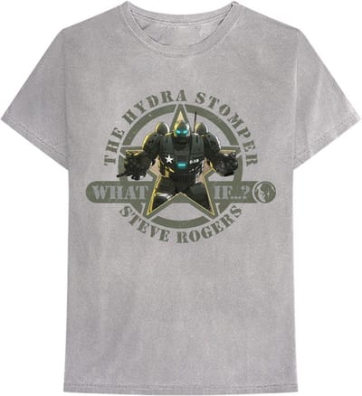 Marvel What If...? - Hydra Stomper Heren T-shirt - S - Grijs