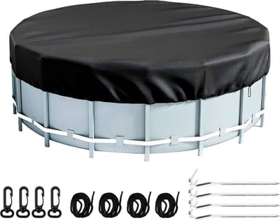 Rond afdekzeil voor bovengronds zwembad 244 cm - waterdicht, stofdicht, UV-bescherming