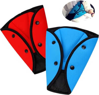 Veiligheidsgordel Pads voor Kinderen - Set van 2, Wasbaar en Comfortabel, Autogordel Bescherming voor Hoofd en Schouders