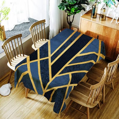 Mode Gestreept Tafelkleed Creatief Kleurrijk Lijnpatroon Polyester Comfortabel Waterdicht Tafelkleed Hoes Voor Thuis 40 X 40CM