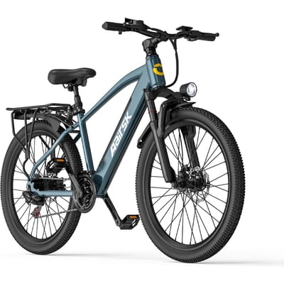 Aairsk S800 Elektrische Fiets voor Volwassenen, 36V 13Ah Batterij, Smartcard Slot blauw