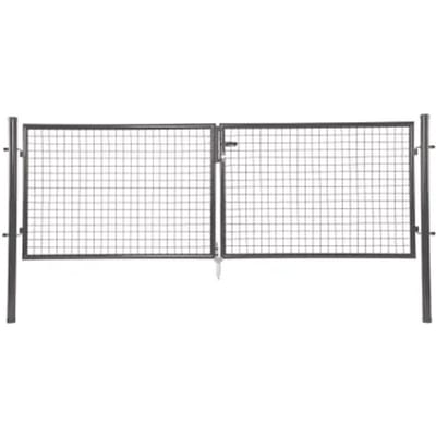 Giardino Dubbele Poort H 150 X L 2x150cm Antraciet