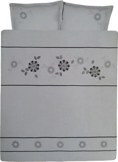 Cinderella Jewel Dekbedovertrek - Eenpersoons - 140x200/220 cm - Grijs