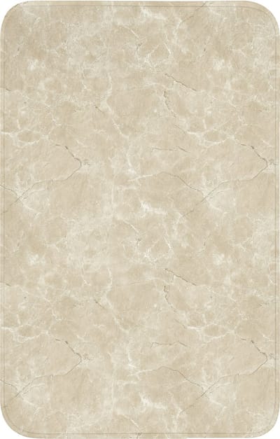 WC mat 50x80 cm - Antislip - Lichtbeige - Marmer - Diffusie adering - Toiletmat - Vloermat - Douchemat - Toilet tapijt - Toiletmatten