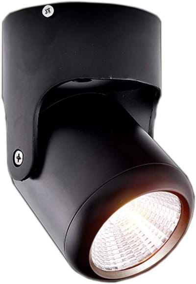 LED GU10 wand- en plafondlamp zwart - 360° verstelbaar, 25W, 230V